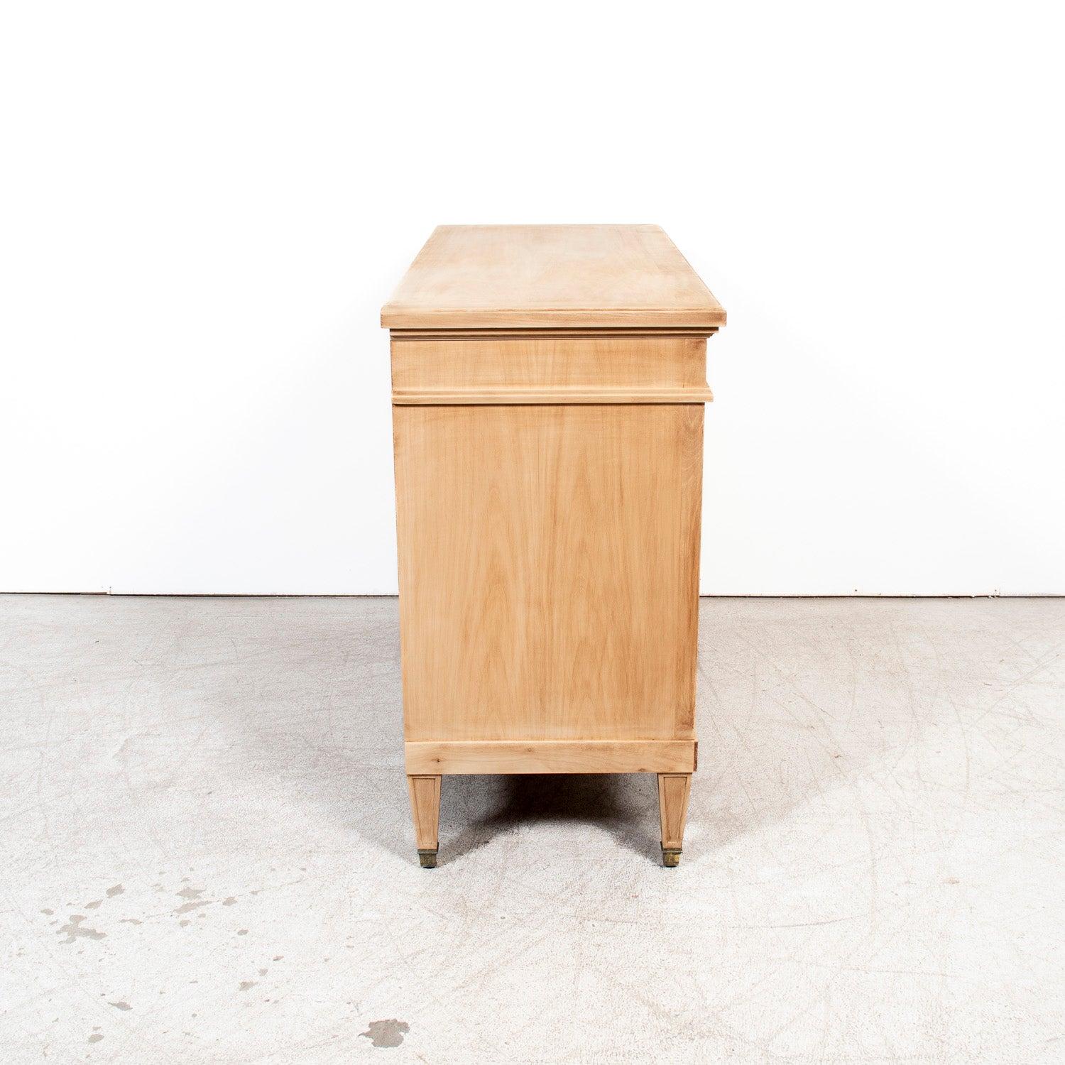 Antique French Louis XVI Style Provençal Bleached Cherrywood Buffet For Sale 14