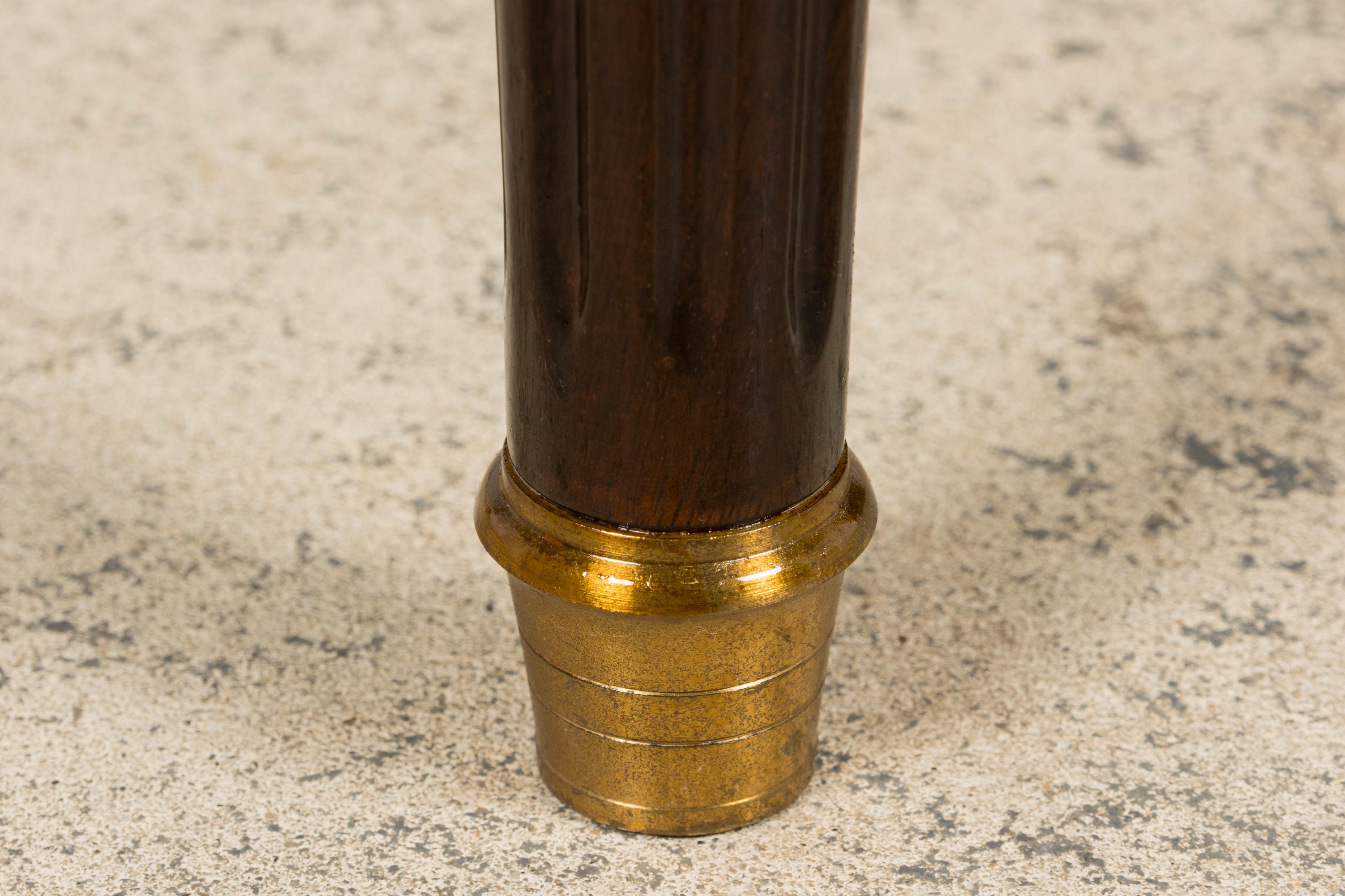 Antique French Louis XVI Style Rosewood Dining Table with Floral Inlay For Sale 9