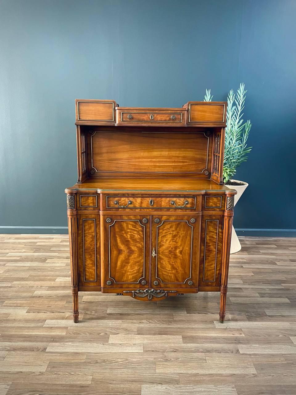 Mid-20th Century Antique French Louis XVI Style Sideboard Rustic Farmhouse