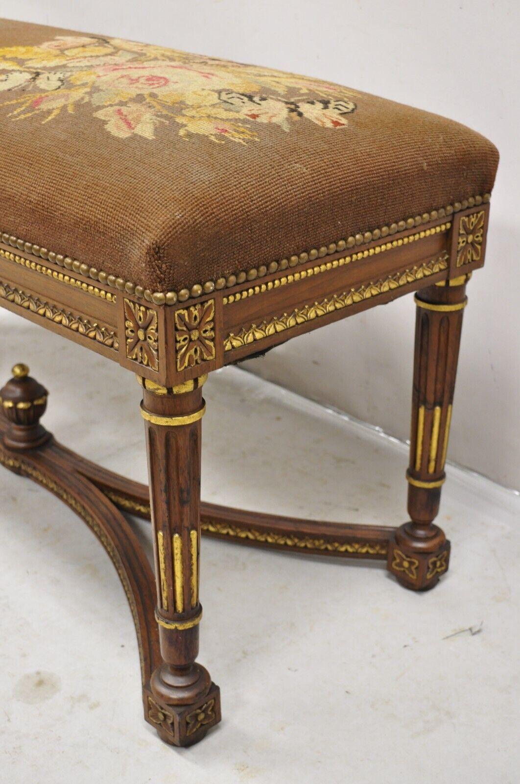 Unknown Antique French Louis XVI Style Victorian Carved Walnut 42