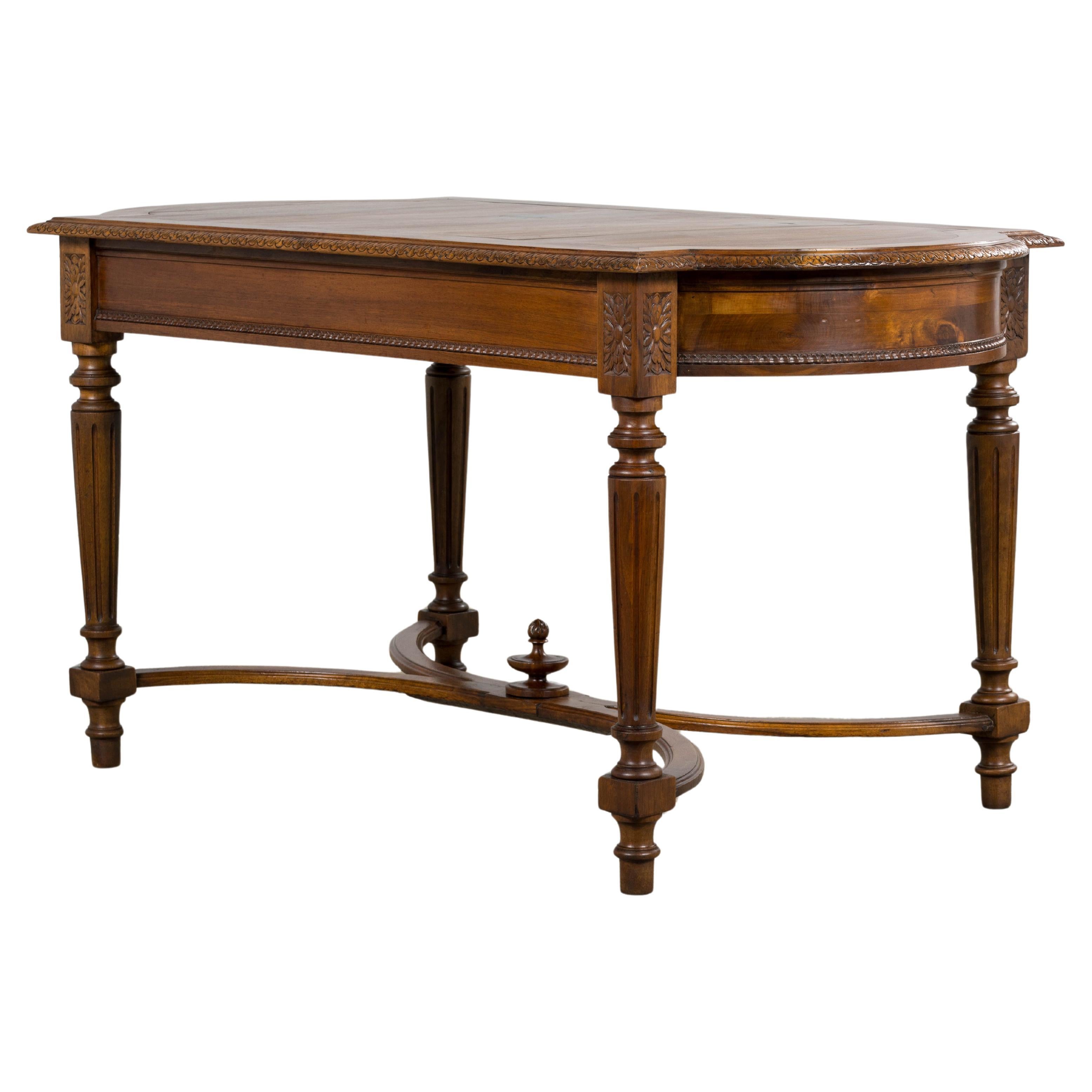 Antique French Louis XVI Style Walnut Writing Desk For Sale