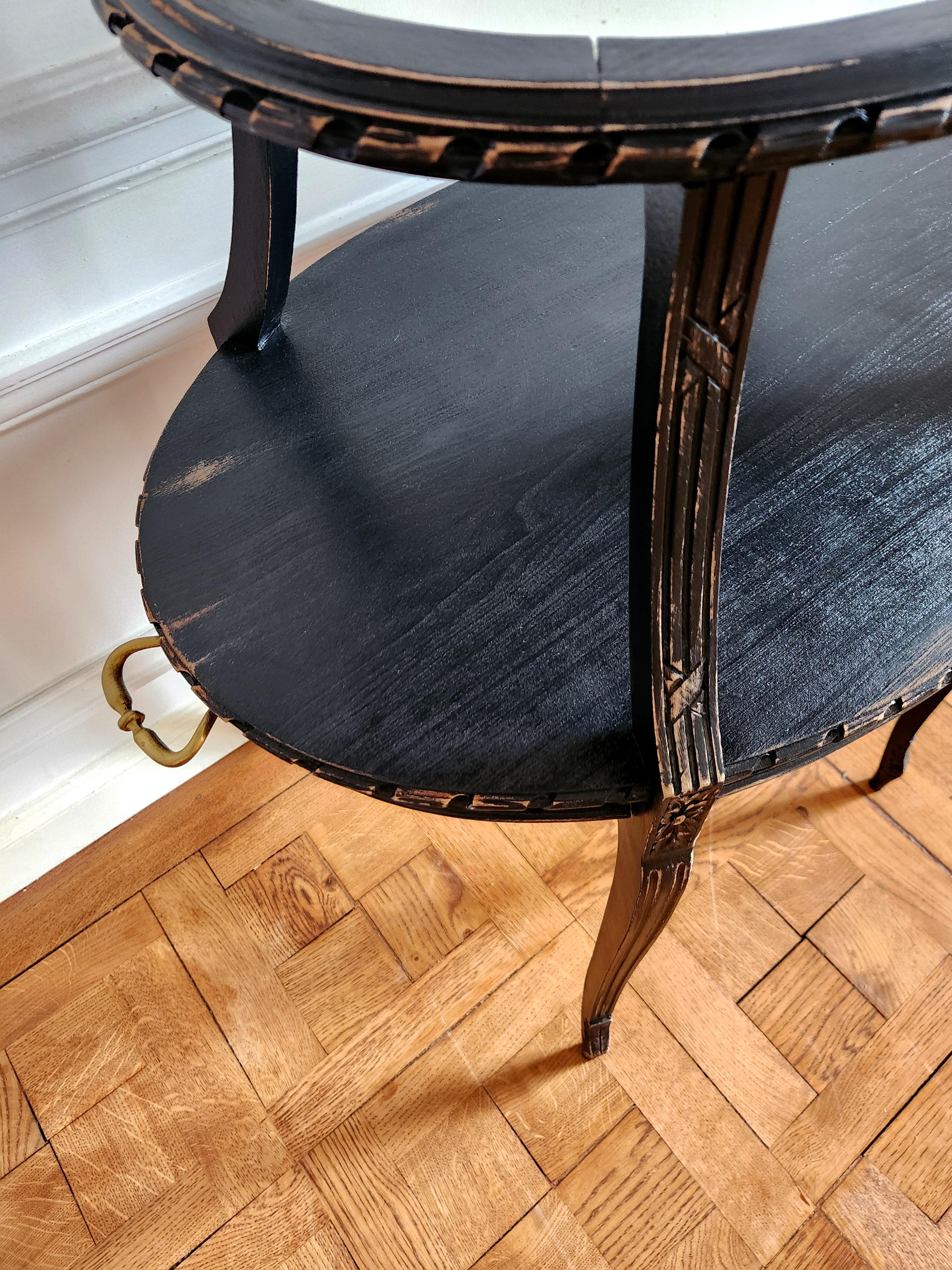 Antique French Louis XVI Tea Cocktail Table Consola en venta 4