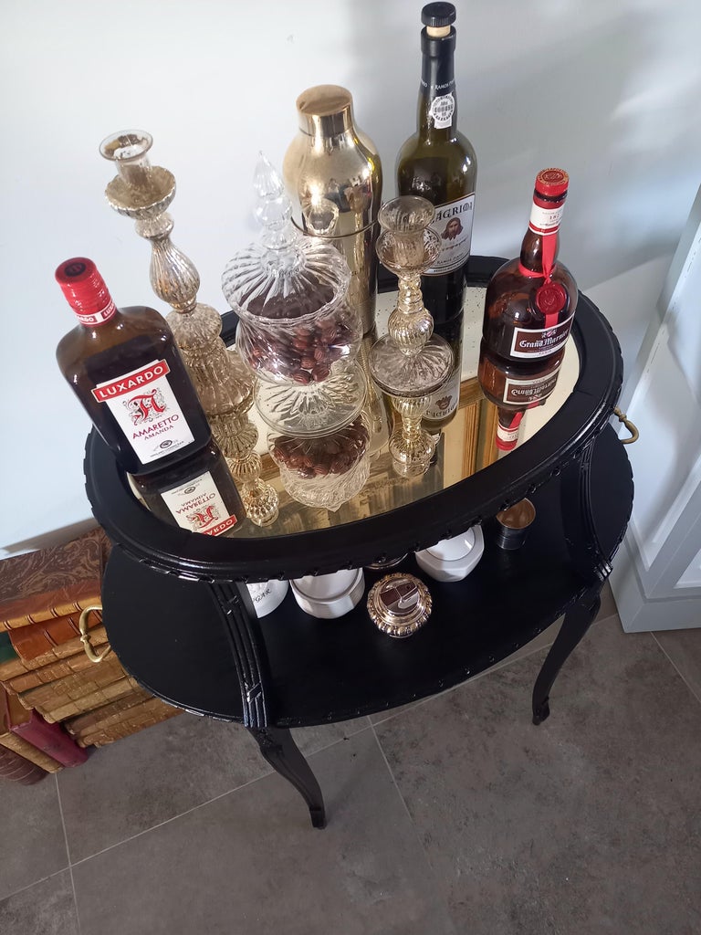 Tea Console Antique French Louis XVI Tea Cocktail Table Console For Sale at 1stDibs