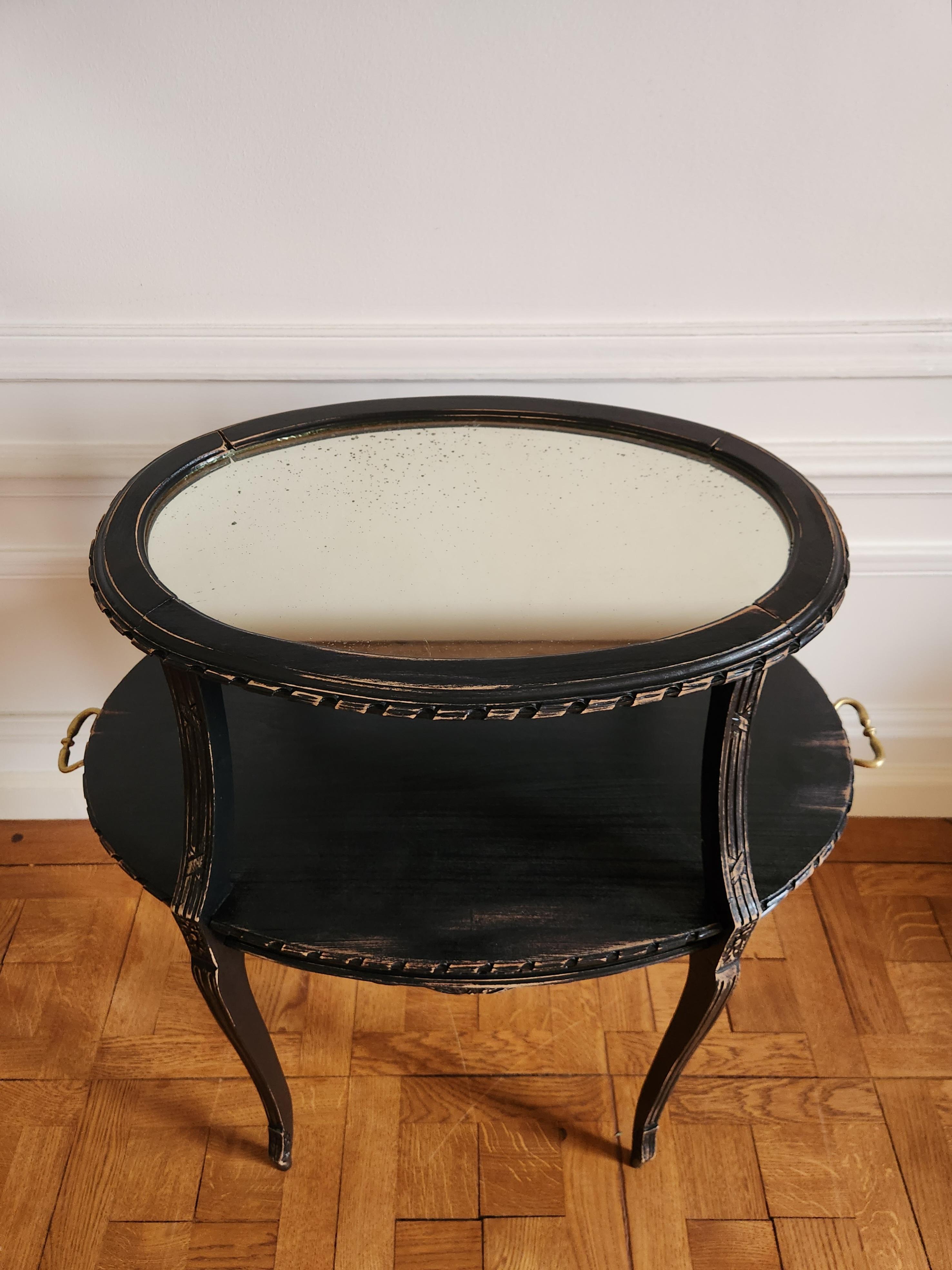 Antique French Louis XVI Tea Cocktail Table Consola en venta 1