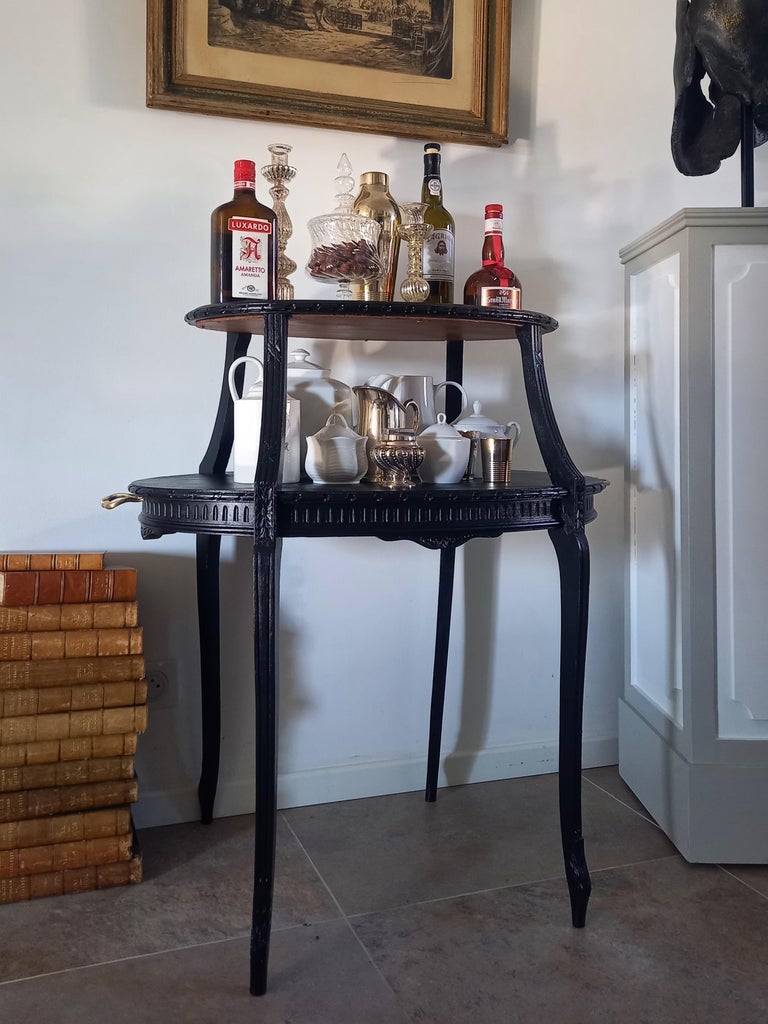 Tea Console Antique French Louis XVI Tea Cocktail Table Console For Sale at 1stDibs