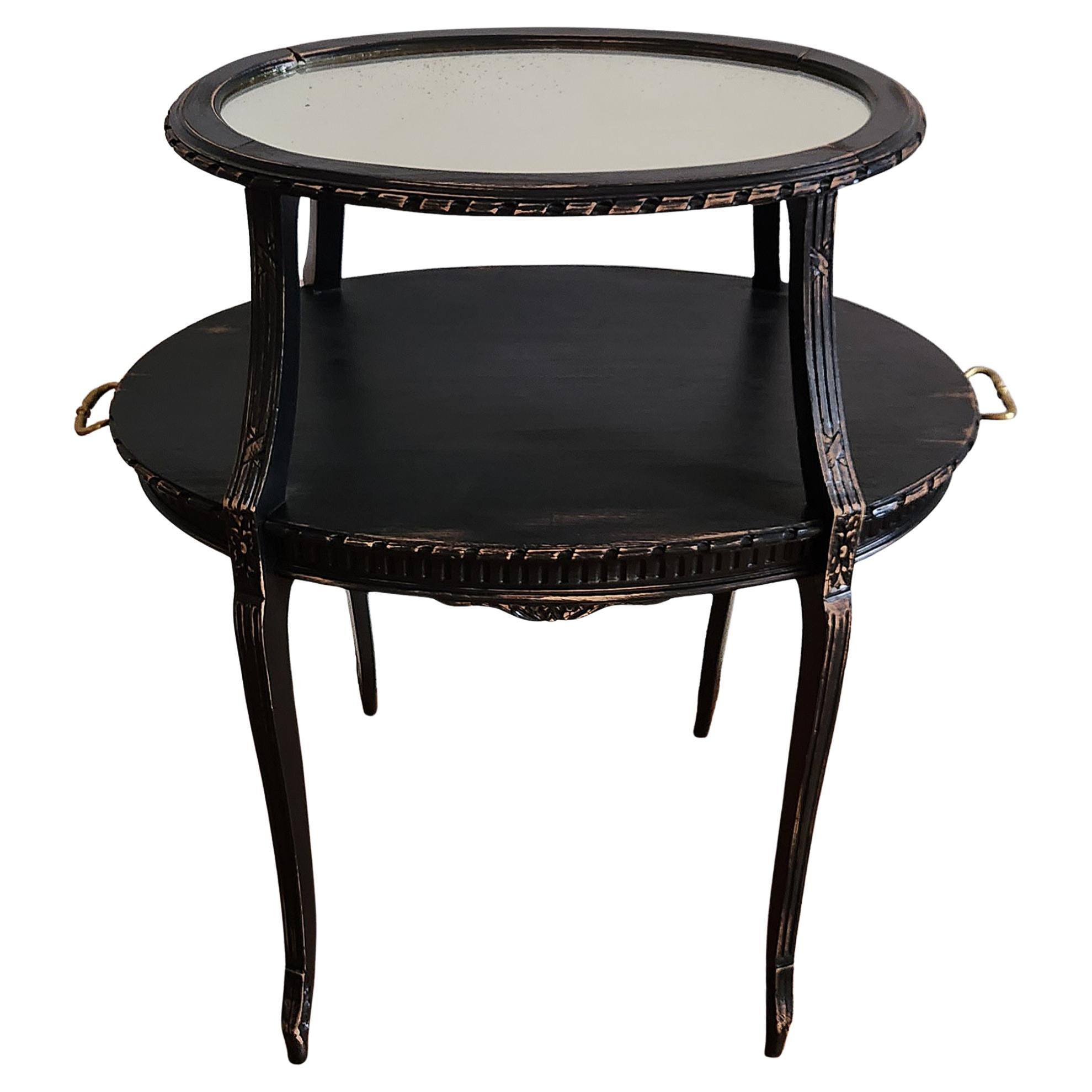 Antique French Louis XVI Tea Cocktail Table Console