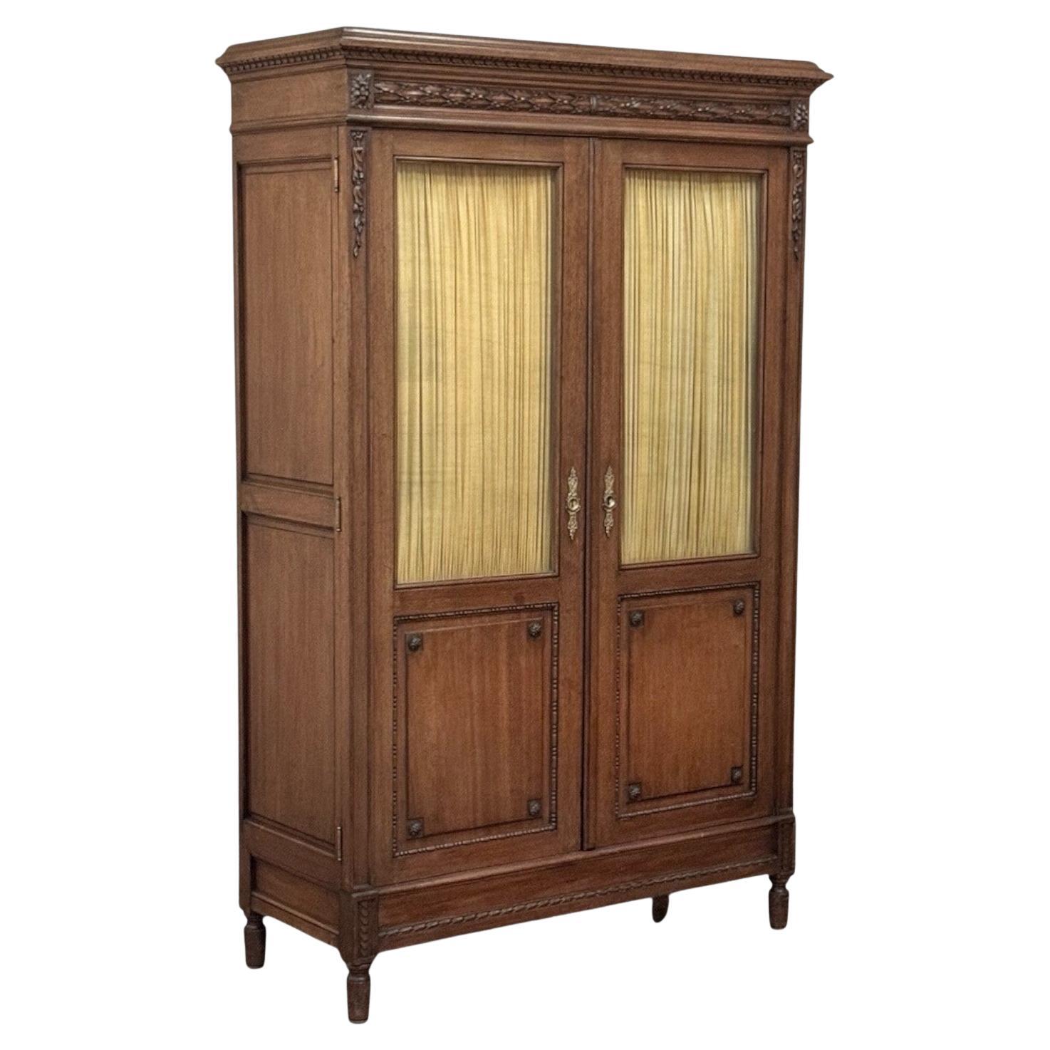 Antique French Louis XVI Vitrine ~ Petite Bookcase ~ Bibliotheque