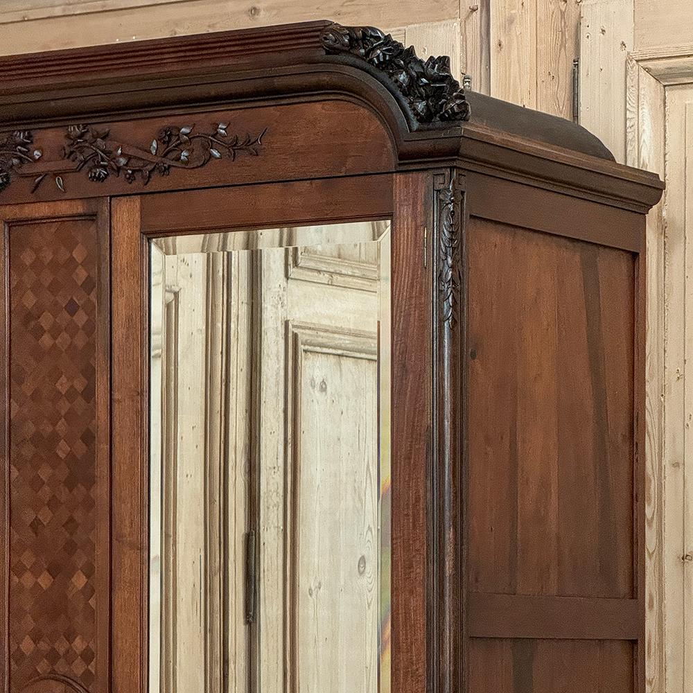 Antique French Louis XVI Walnut Armoire ~ Wardrobe 7