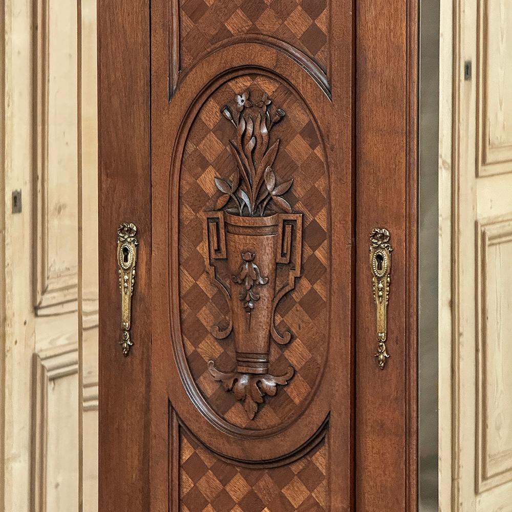 Antique French Louis XVI Walnut Armoire ~ Wardrobe For Sale 9