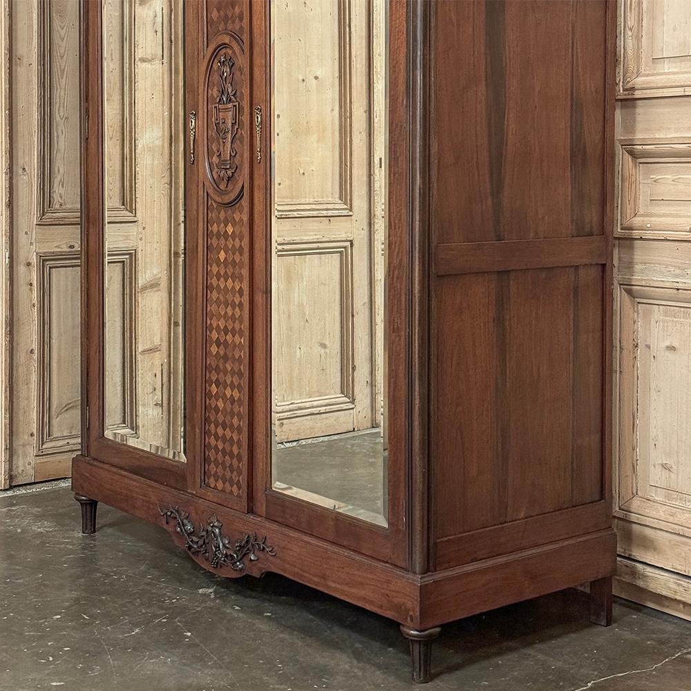 Antique French Louis XVI Walnut Armoire ~ Wardrobe 12