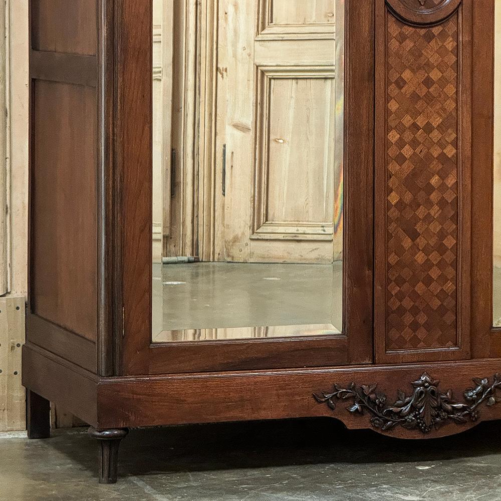 Antique French Louis XVI Walnut Armoire ~ Wardrobe For Sale 3