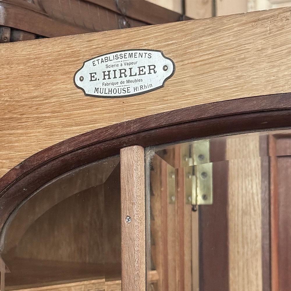 Antique French Louis XVI Walnut Bookcase ~ Bibliotheque by Hirler of Alsace en vente 13