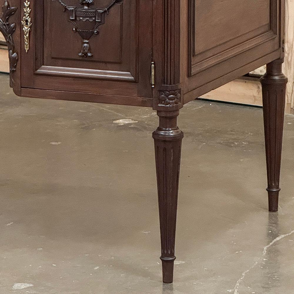 Antique French Louis XVI Walnut Desk by Hirler of Alsace For Sale 3