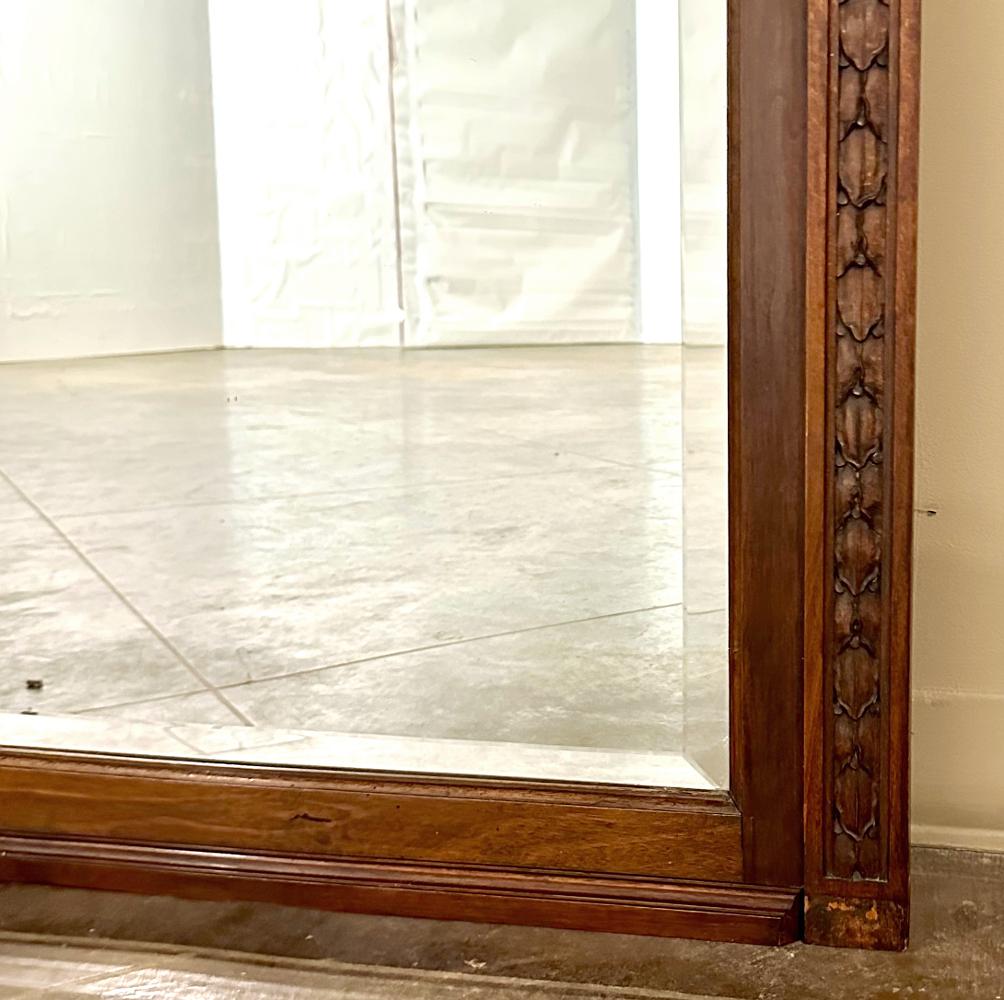 Antique Trumeau français Louis XVI en noyer ~ Mirror en vente 9