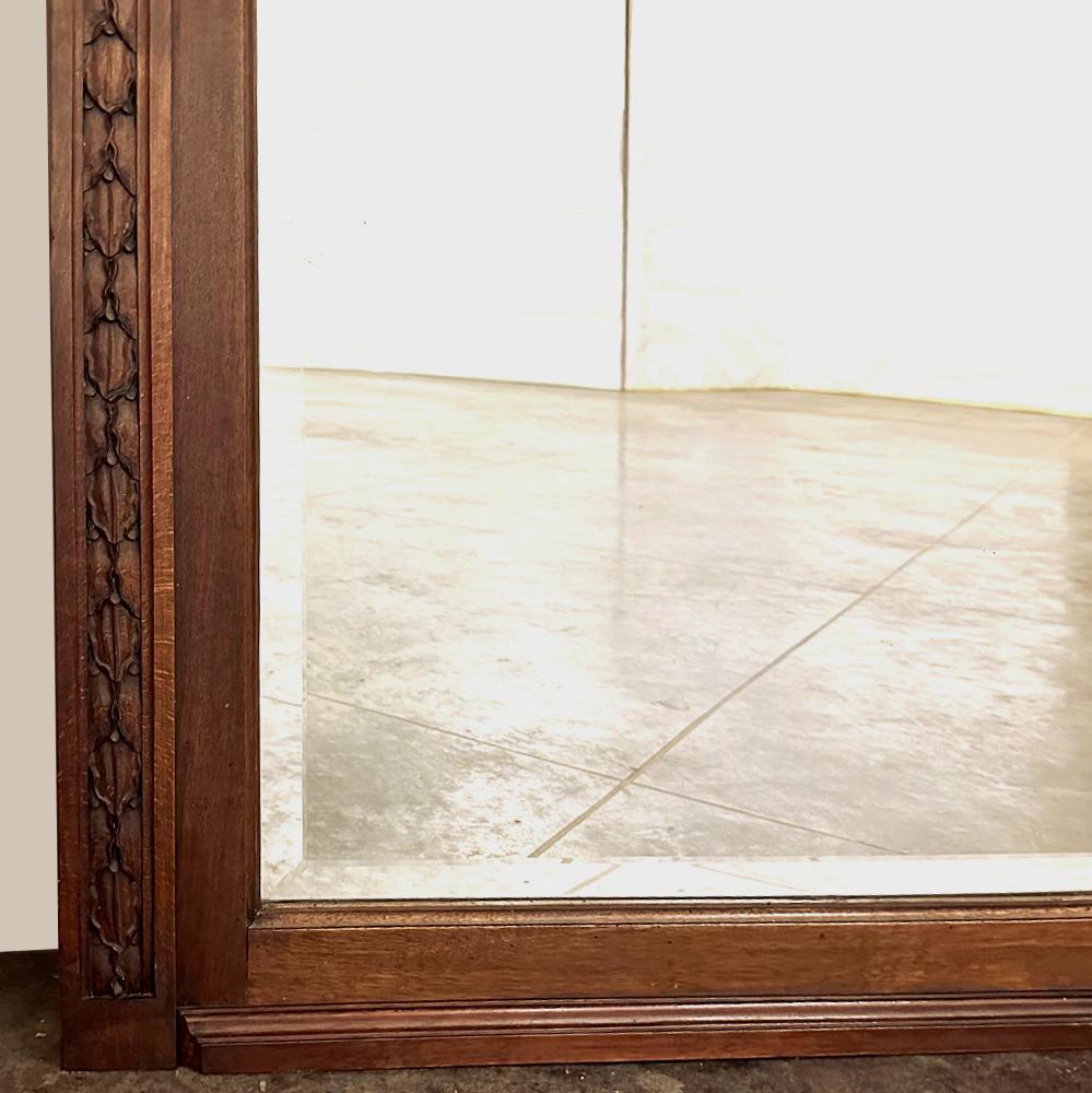 Antique Trumeau français Louis XVI en noyer ~ Mirror en vente 10