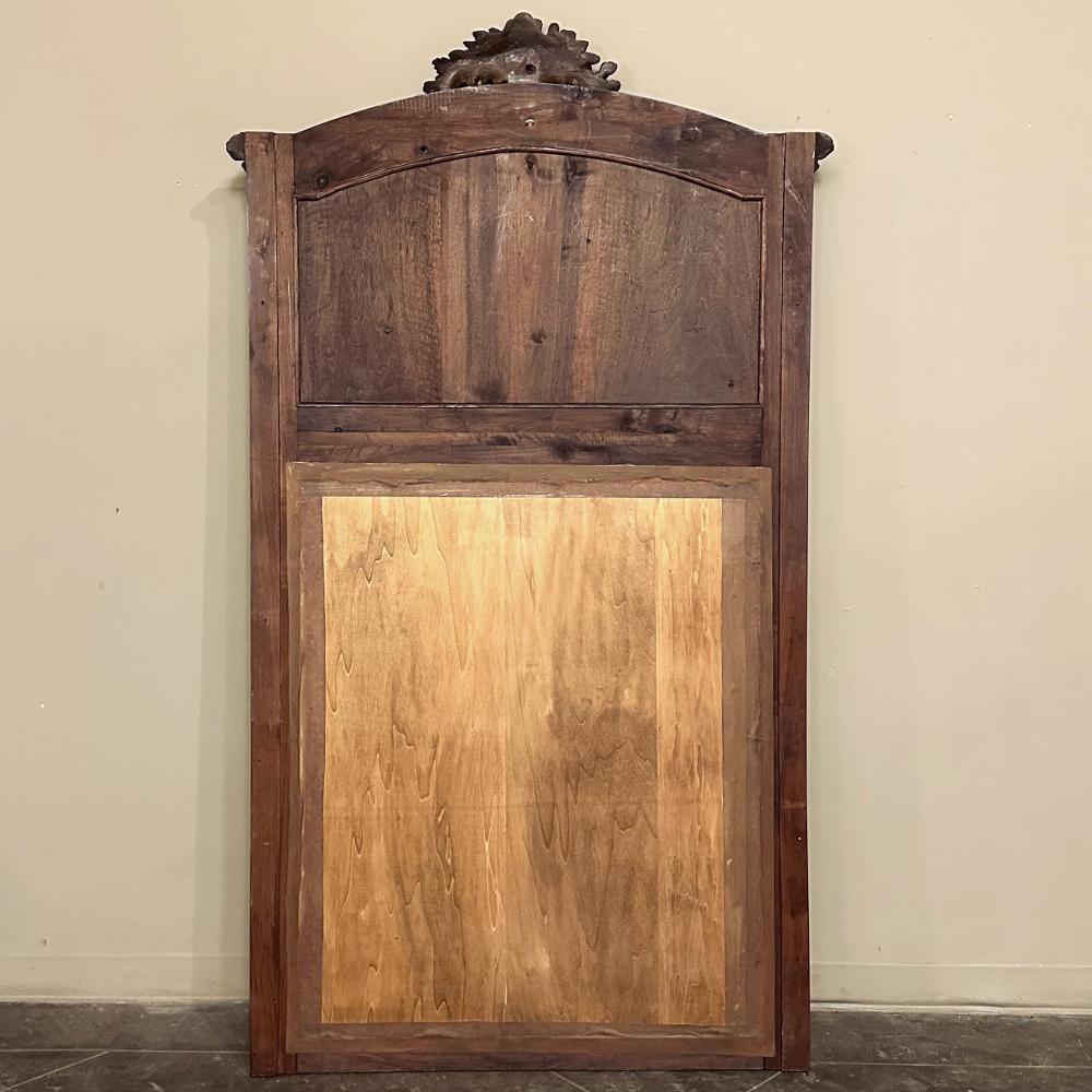 Antique Trumeau français Louis XVI en noyer ~ Mirror en vente 11