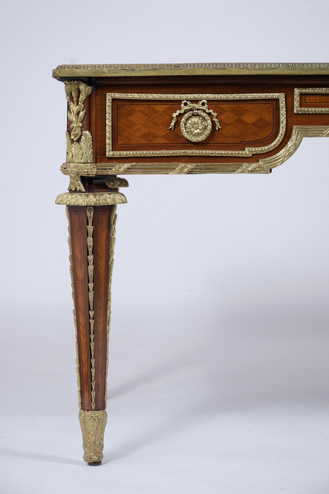 Antique French Bureau Plat Louis XVI Desk  1