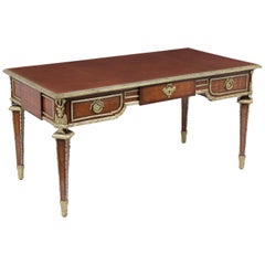 Antique French Bureau Plat Louis XVI Desk