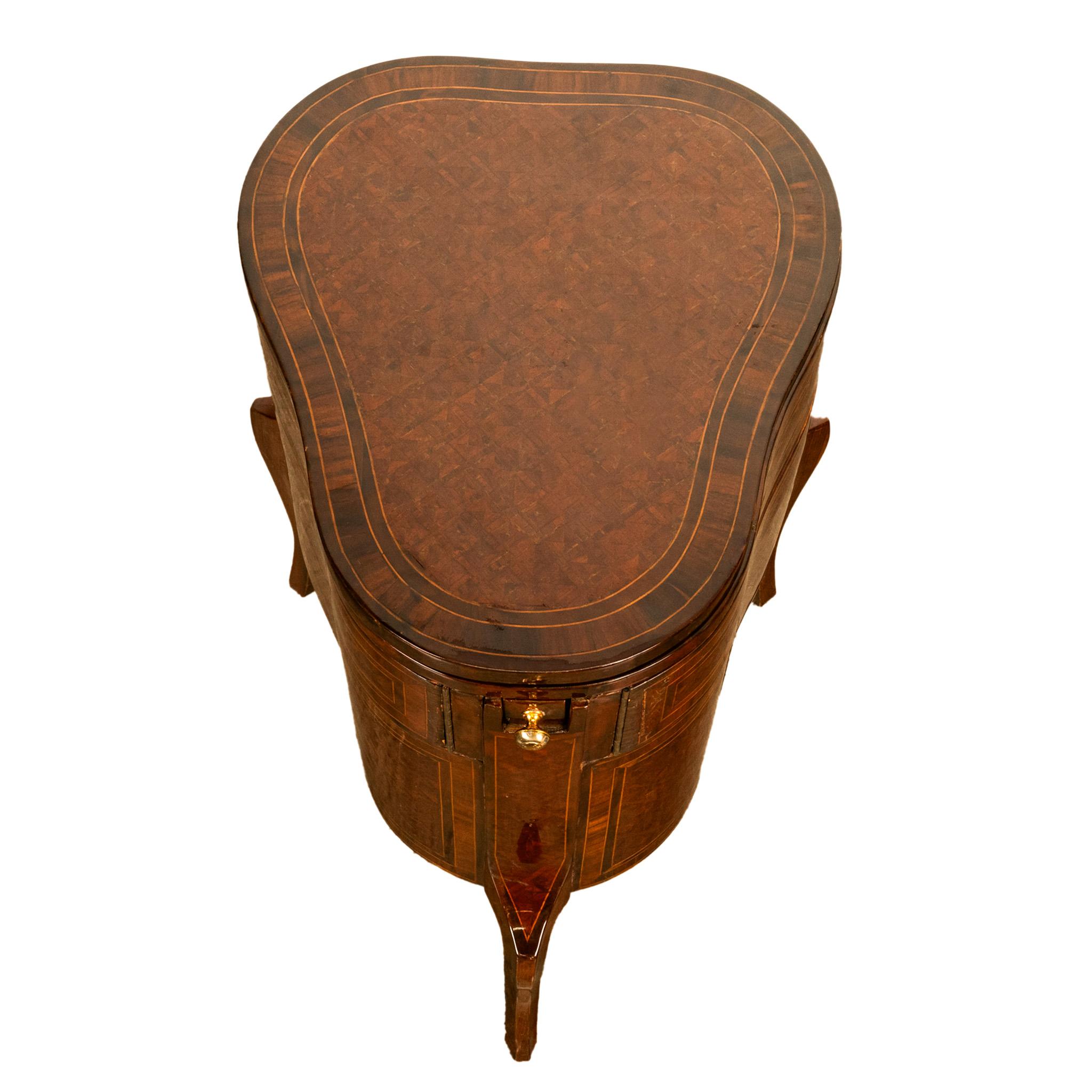 Antique French LouisXV Mechanical Tulipwood Dressing Table de Toilette Desk 1800 For Sale 2