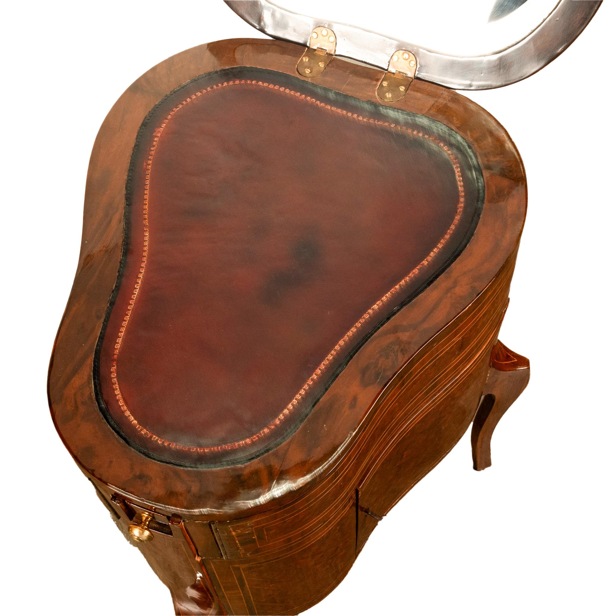 Antique French LouisXV Mechanical Tulipwood Dressing Table de Toilette Desk 1800 For Sale 13