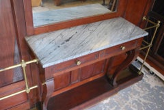 Antique French mahogany and ormolu Neoclassical Hall Stand/ console /pier table