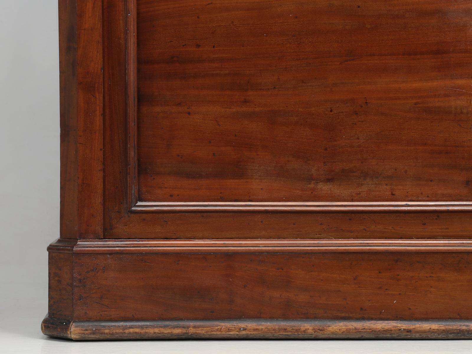 Antique French Mahogany Bookcase, Original and Beautiful Unrestored Condition 8