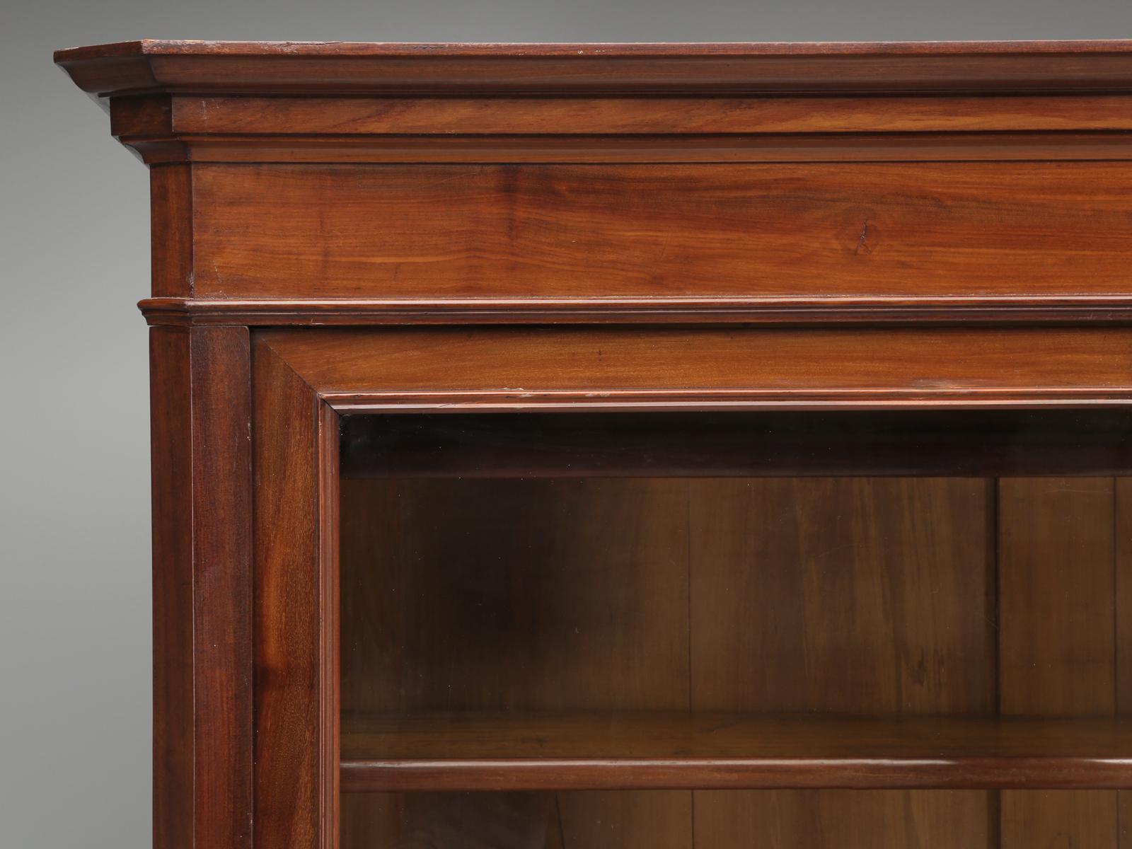 Hand-Crafted Antique French Mahogany Bookcase, Original and Beautiful Unrestored Condition