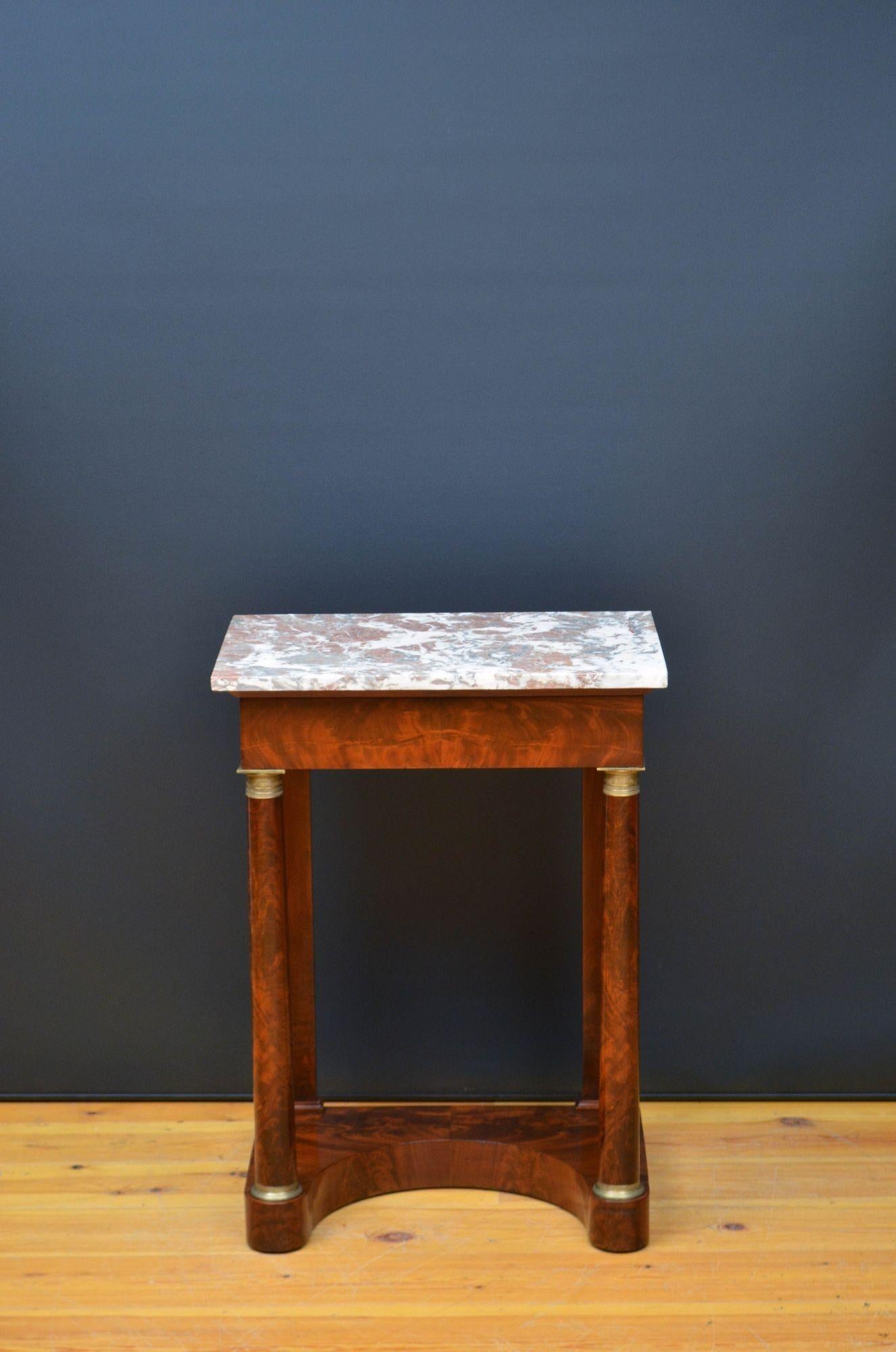 console acajou ancienne
