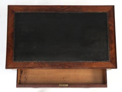 Antique French Mahogany Game Table and Petite Woman's Writing Desk or Table