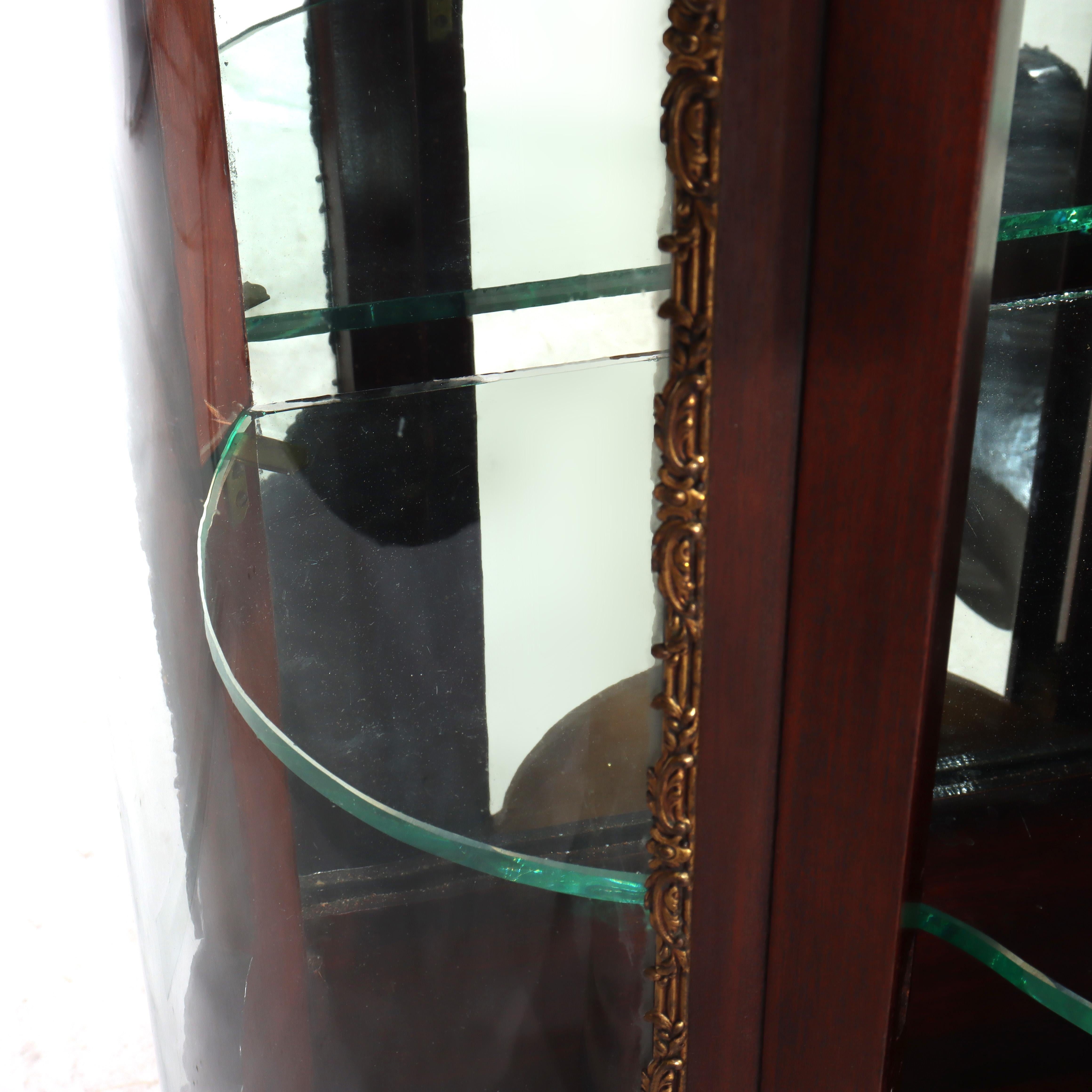 Antique French Vitrine in mogano e ormolu con pannelli in Vernis Martin del 1890 ca. in vendita 4