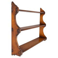 Antique French Mahogany Wall Shelves, circa 1900