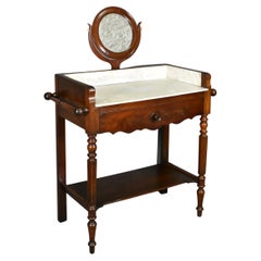Antique French Mahogany Washstand Louis Philippe Style