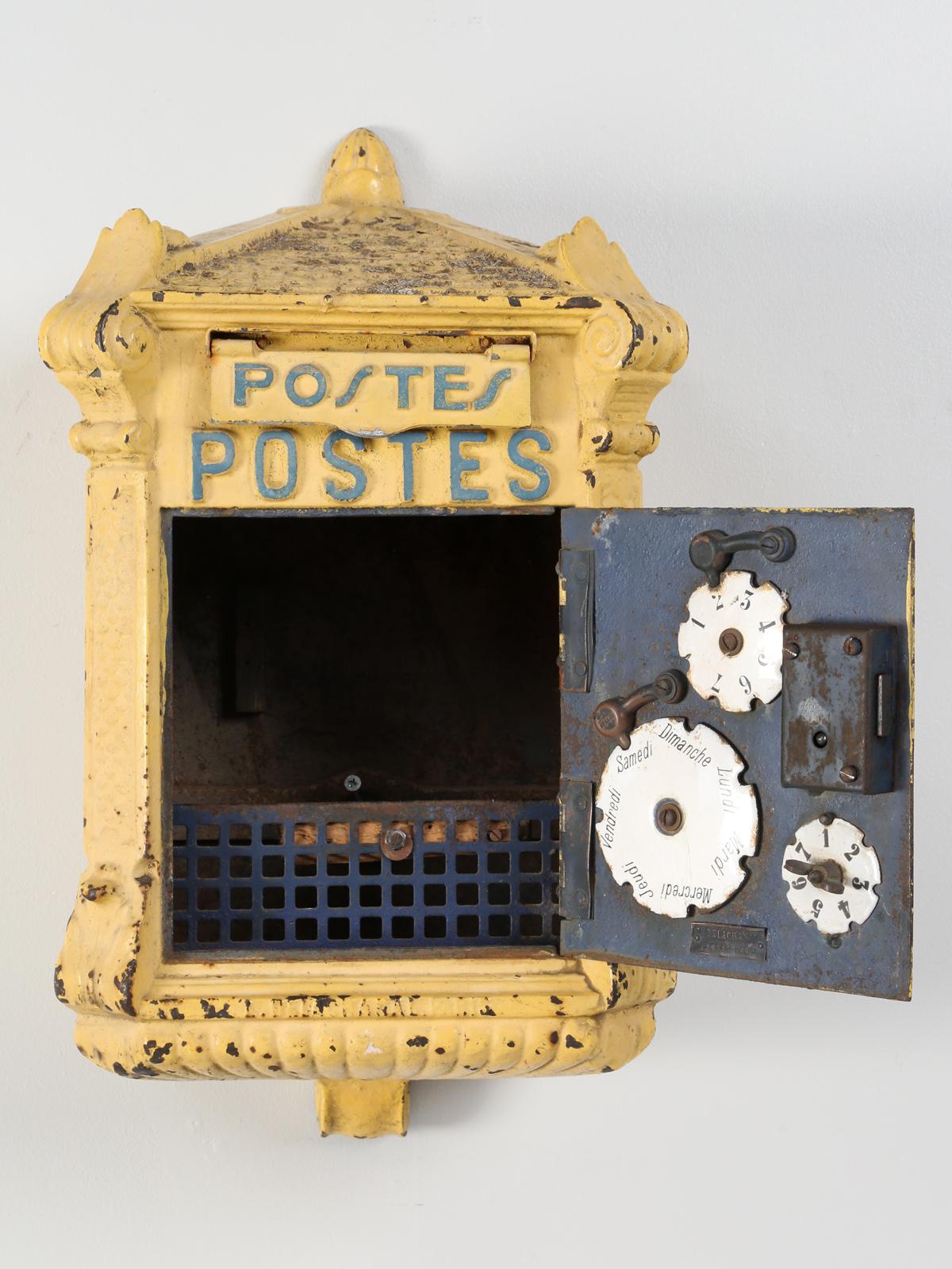 Antique French Mailbox from the Early 1900s 1