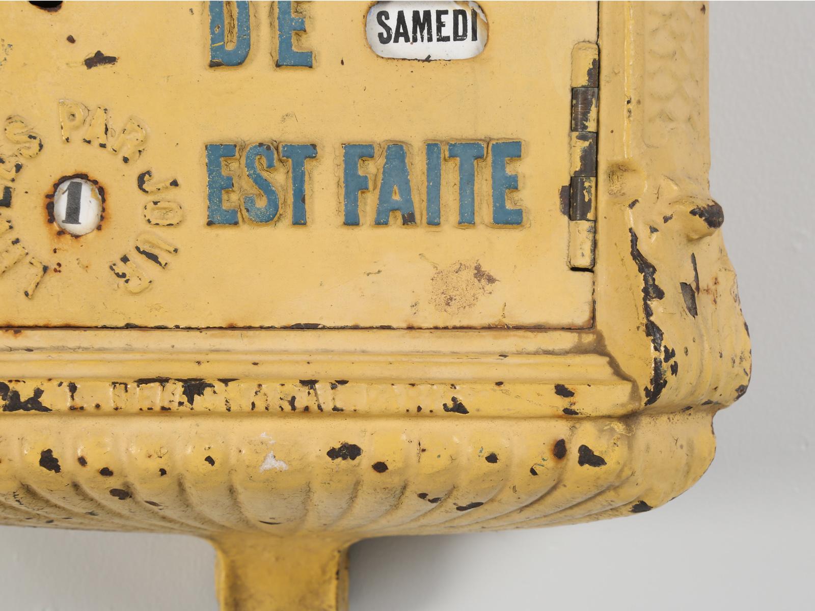 Early 20th Century Antique French Mailbox from the Early 1900s