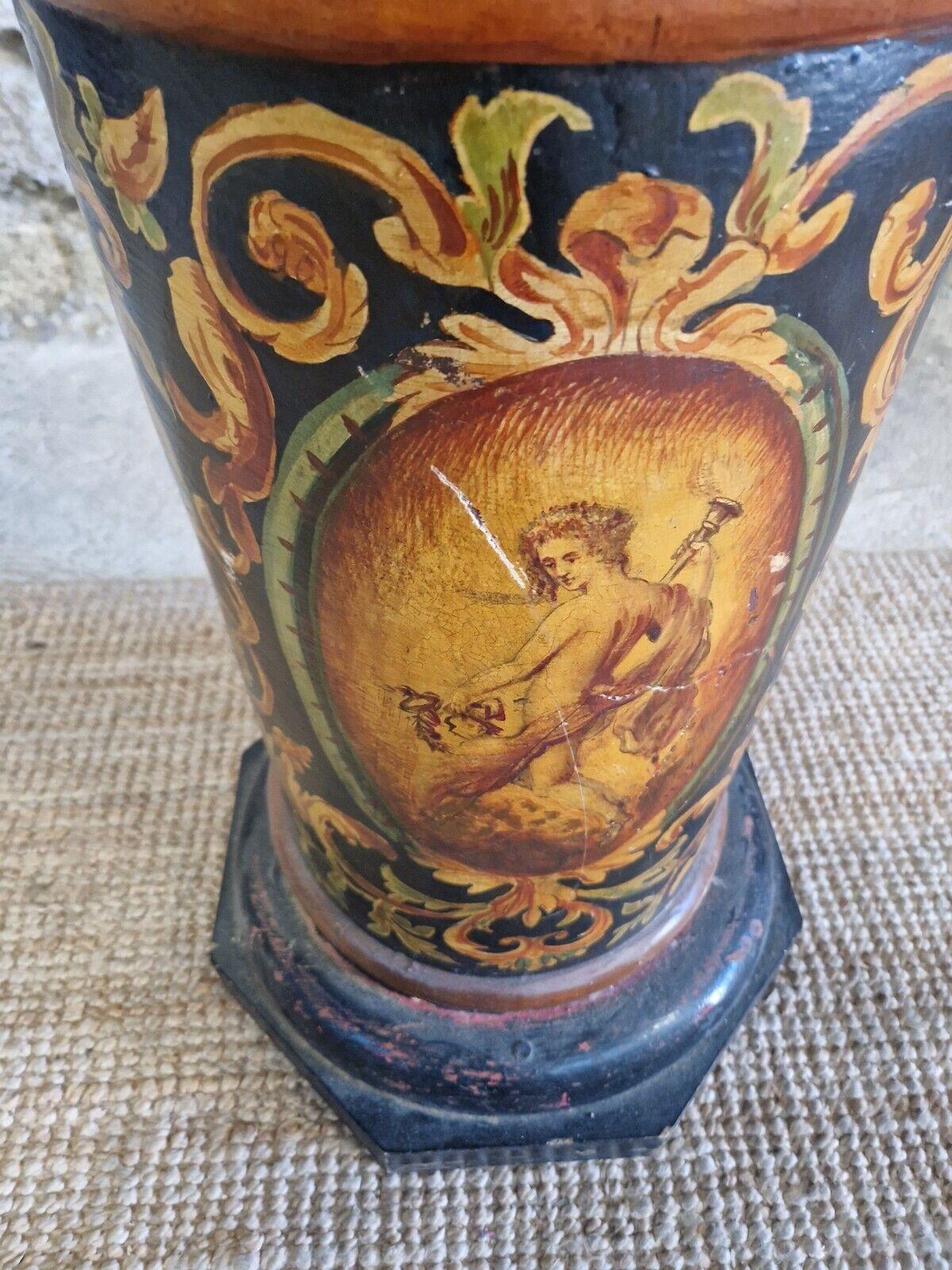 Antique Majolica Jardinière Pot and Plinth For Sale 2