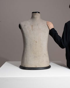 Antique French Mannequin in White Wood, 20th Century Craftsmanship