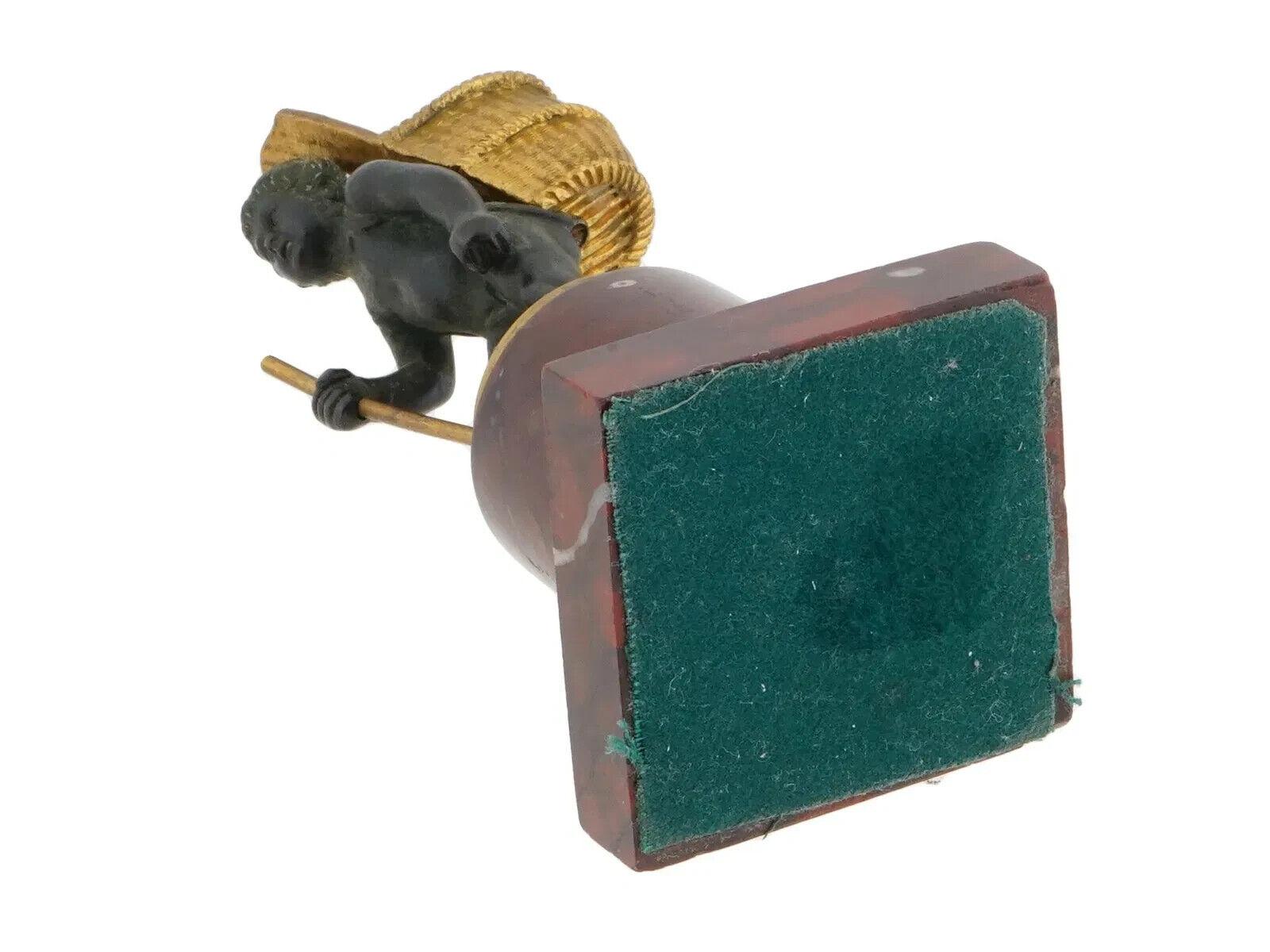 Antique French Manner Bronze Sculptural Match Holder 3
