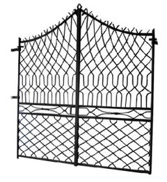 Antique French Manoir Wrought Iron Gate