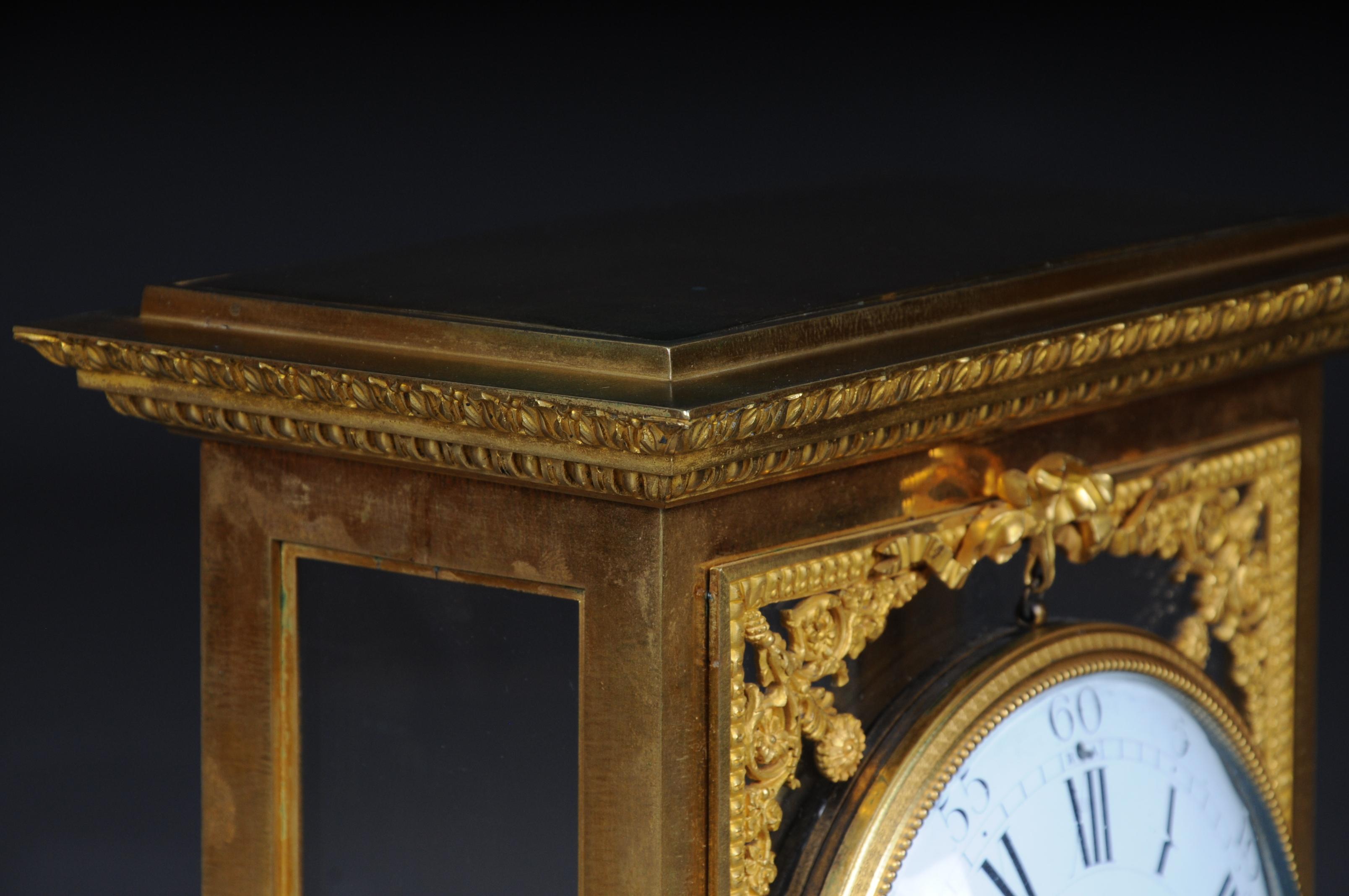 Antiker französischer Kaminsims/Uhr, Deniere a Paris, um 1880 im Angebot 4