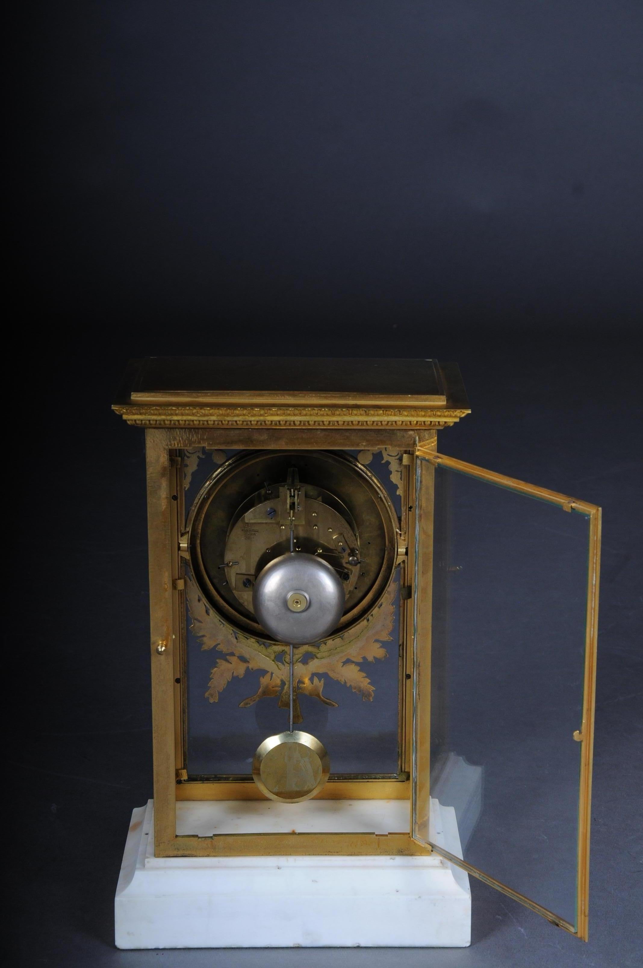 Antiker französischer Kaminsims/Uhr, Deniere a Paris, um 1880 im Angebot 8