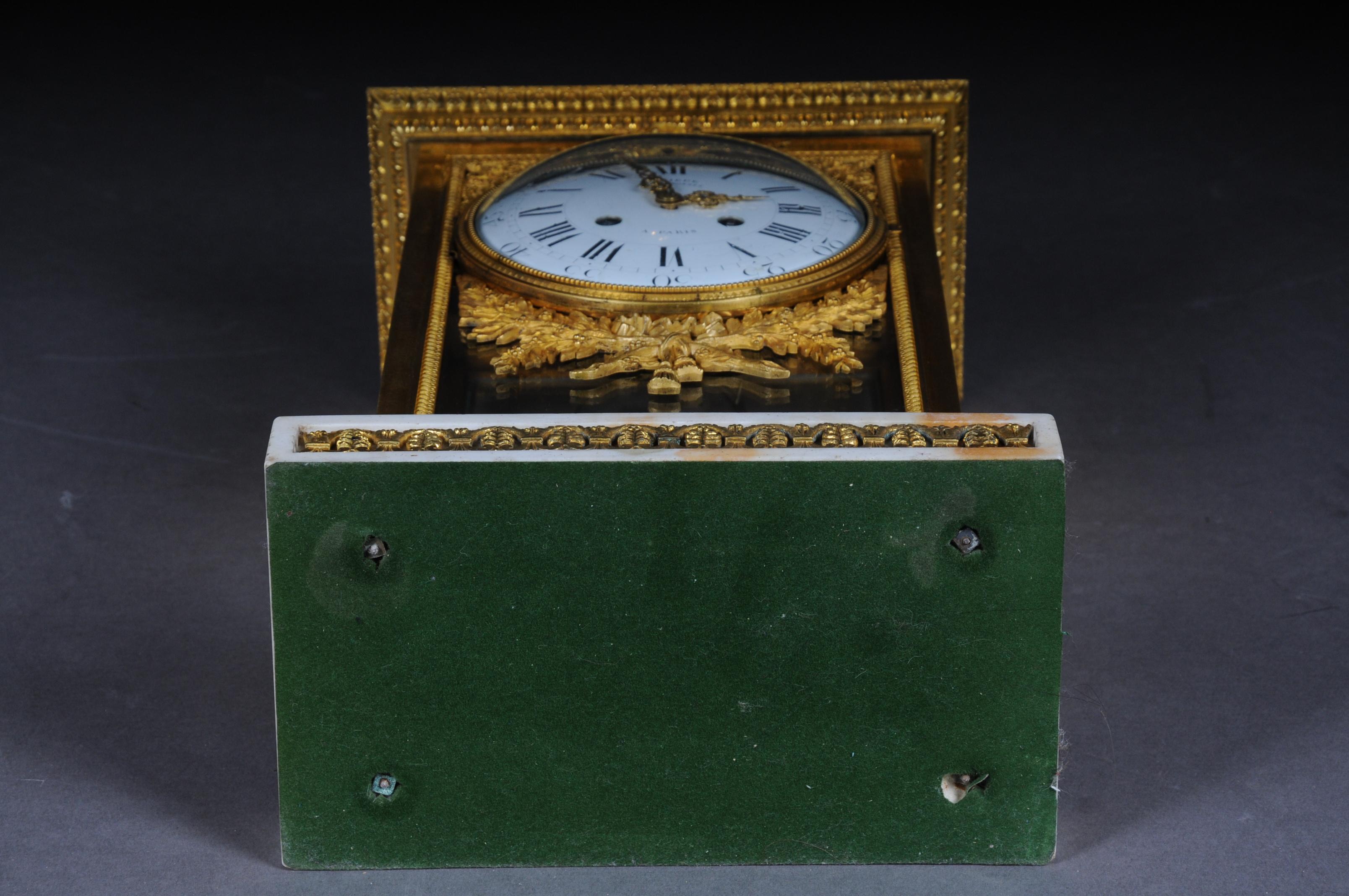 Antiker französischer Kaminsims/Uhr, Deniere a Paris, um 1880 im Angebot 12