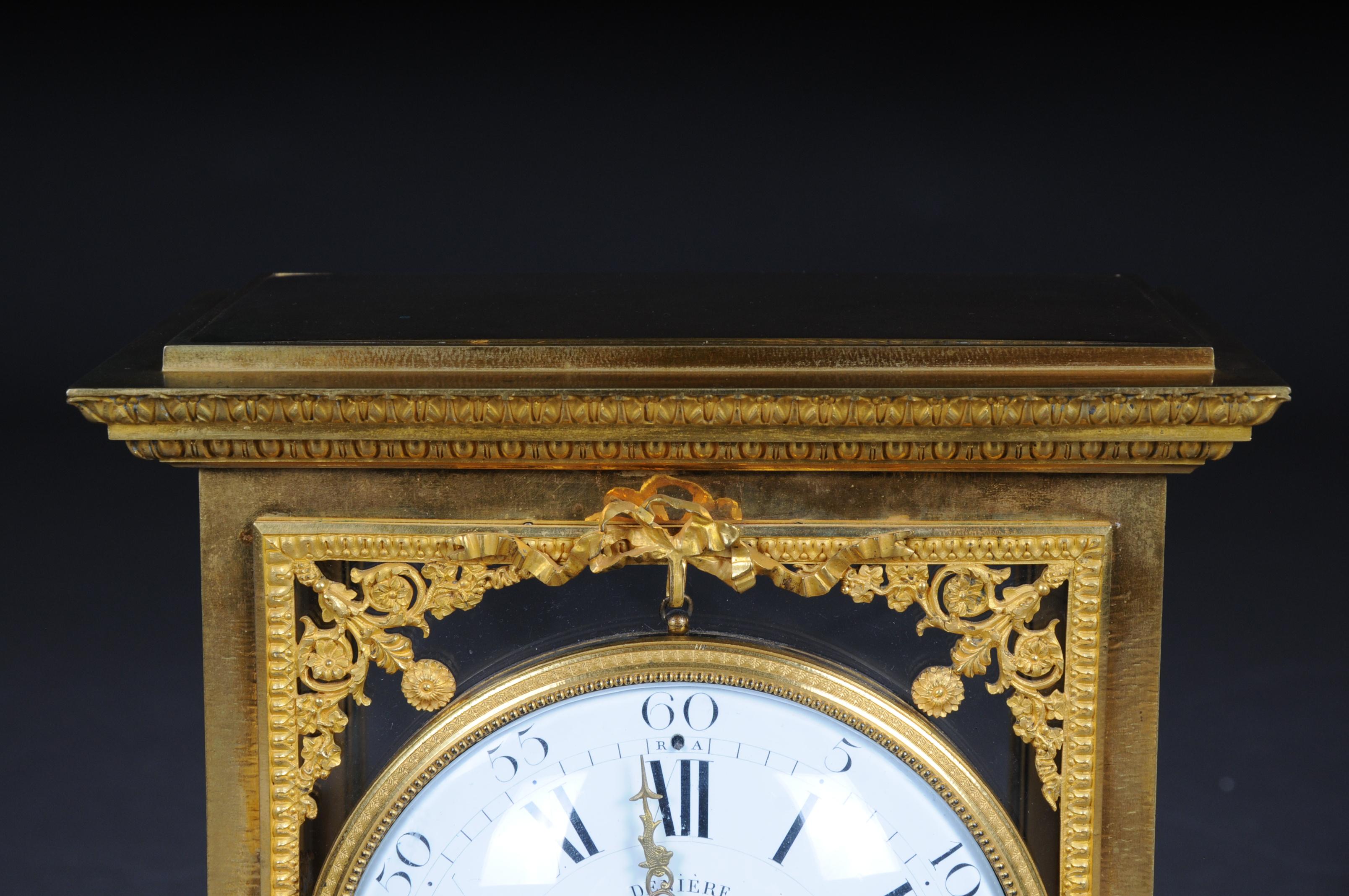 Antiker französischer Kaminsims/Uhr, Deniere a Paris, um 1880 (Französisch) im Angebot