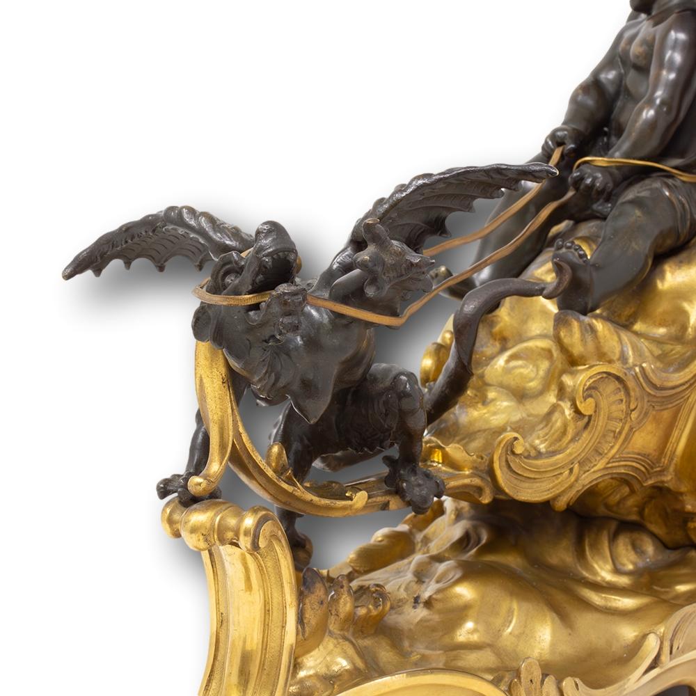 Antique French Mantle Chariot Clock François Linke 7