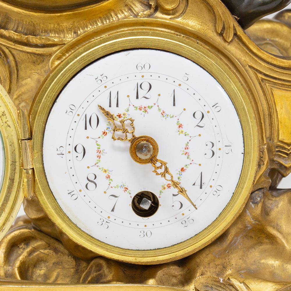Antique French Mantle Chariot Clock François Linke For Sale 9