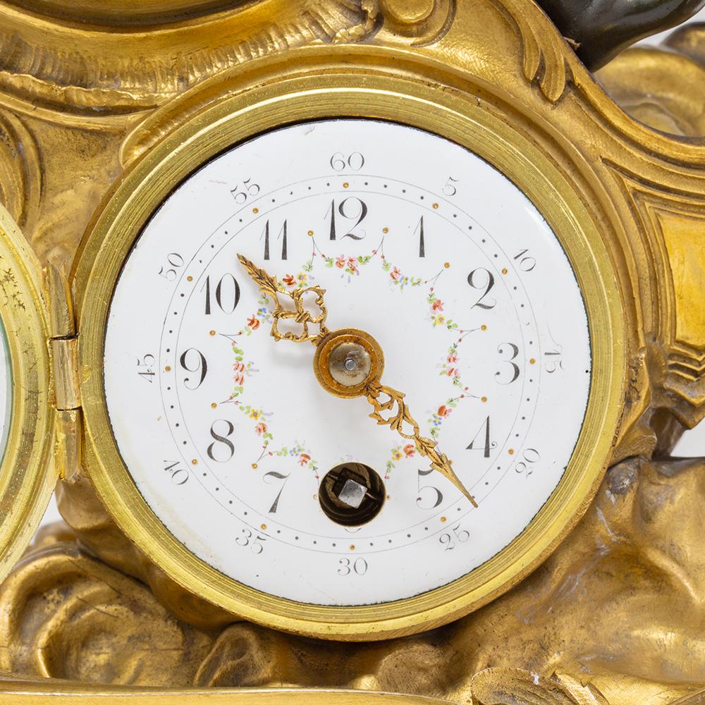 Antique French Mantle Chariot Clock François Linke 9
