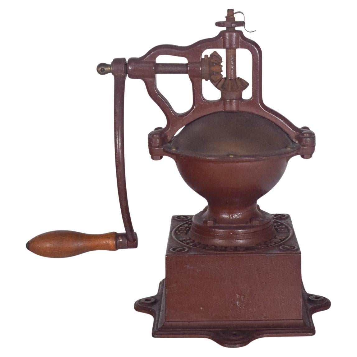 Antique French Manual Coffee Grinder, Peugeot Freres