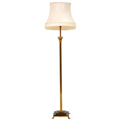 Antique French Marble and Brass Lamp