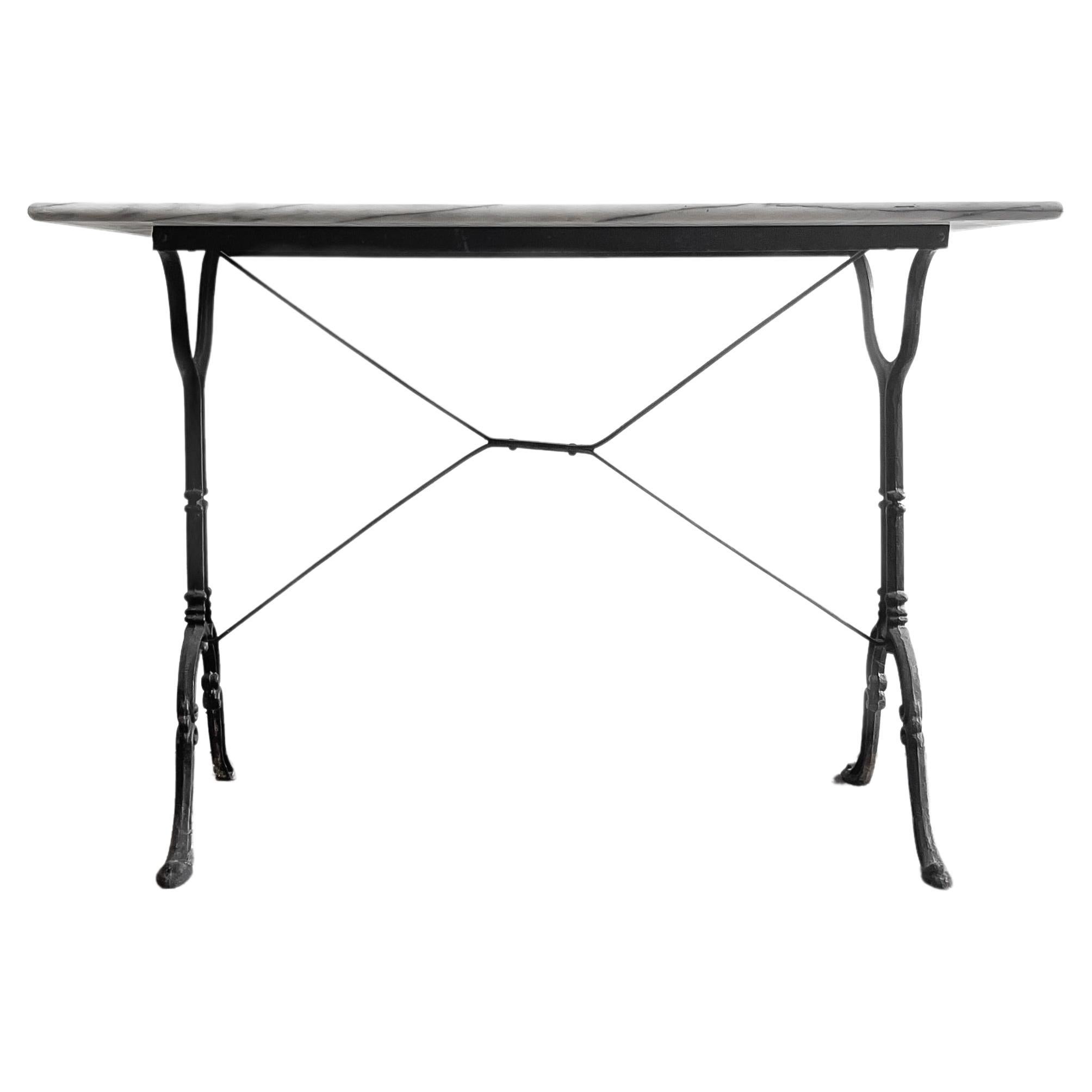 French Antique Cast Iron Bistro Table at 1stDibs