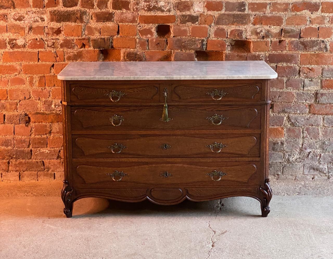 Antique French Marble Chest of Drawers Commode France circa 1890 Number 12 2