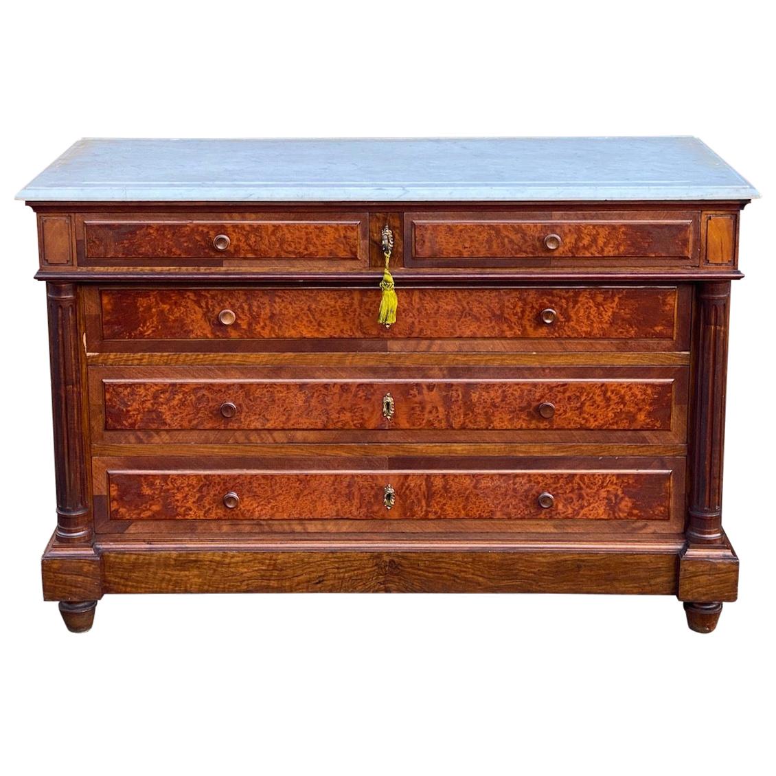 Antique French Marble Chest of Drawers Commode France circa 1890 Number 13